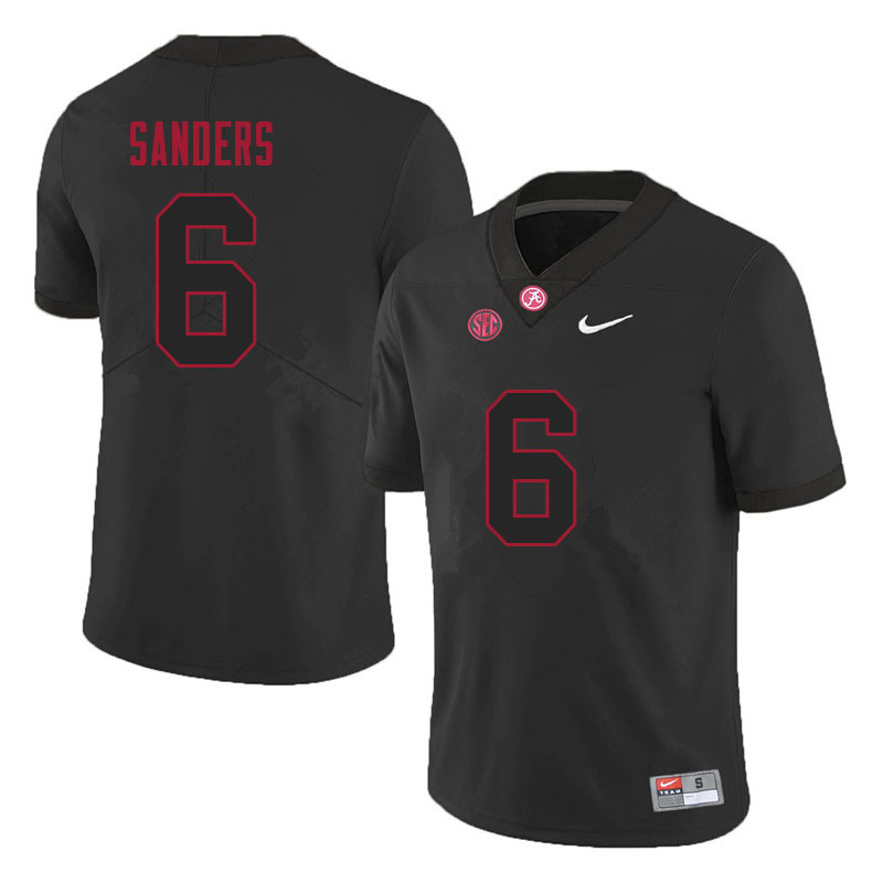 Men's Alabama Crimson Tide Trey Sanders #6 2021 Black College Stitched Football Jersey 23RE077HO